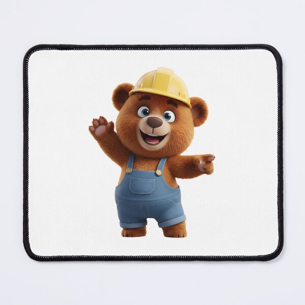 Item preview, Construction Bear Architect With Blueprints 3D Art designed and sold by vk09.