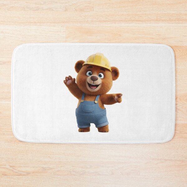 Item preview, Construction Bear Architect With Blueprints 3D Art designed and sold by vk09.