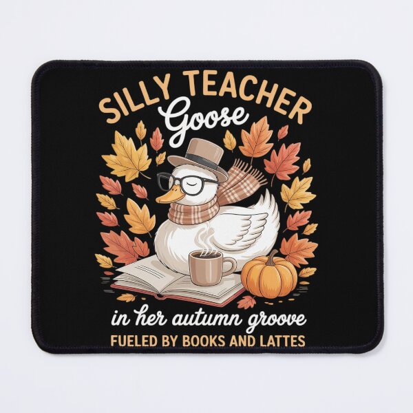 Item preview, Silly Teacher Goose Autumn Goose Fall Teacher Coffee & Books designed and sold by JaskconLIfe23.