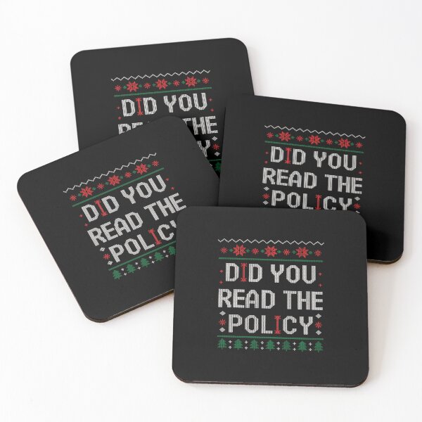 Item preview, Christmas Did You Read The Policy Ugly Office Party designed and sold by johnertullio.