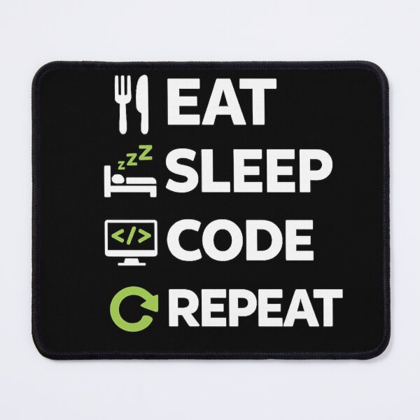 Item preview, Eat Sleep Code Repeat designed and sold by Paninides.