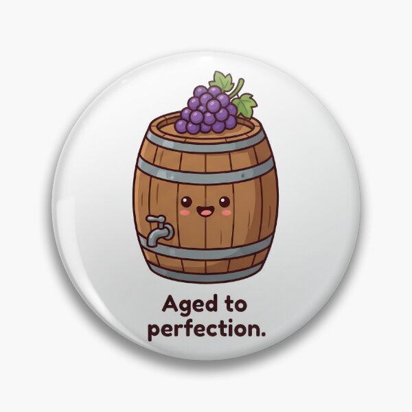 Item preview, Aged to Perfection Happy Wine Barrel designed and sold by k3rstman1.
