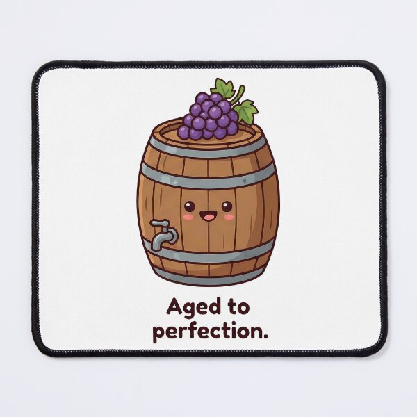 Item preview, Aged to Perfection Happy Wine Barrel designed and sold by k3rstman1.
