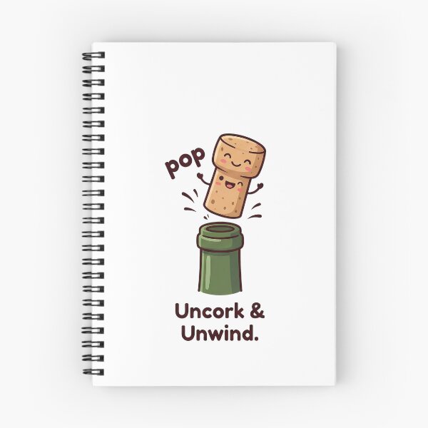 Item preview, Happy Wine Cork Pop Uncork Unwind designed and sold by k3rstman1.