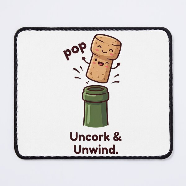 Item preview, Happy Wine Cork Pop Uncork Unwind designed and sold by k3rstman1.