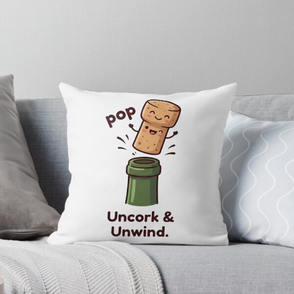 Item preview, Happy Wine Cork Pop Uncork Unwind designed and sold by k3rstman1.