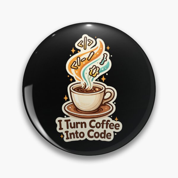 Item preview, I Turn Coffee Into Code designed and sold by Paninides.