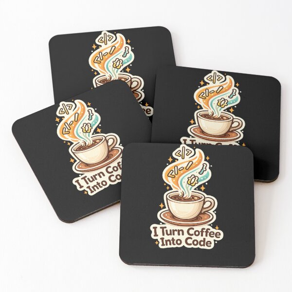 Item preview, I Turn Coffee Into Code designed and sold by Paninides.