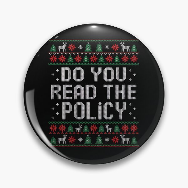 Item preview, Did You Read The Policy Office Party Ugly Christmas designed and sold by johnertullio.