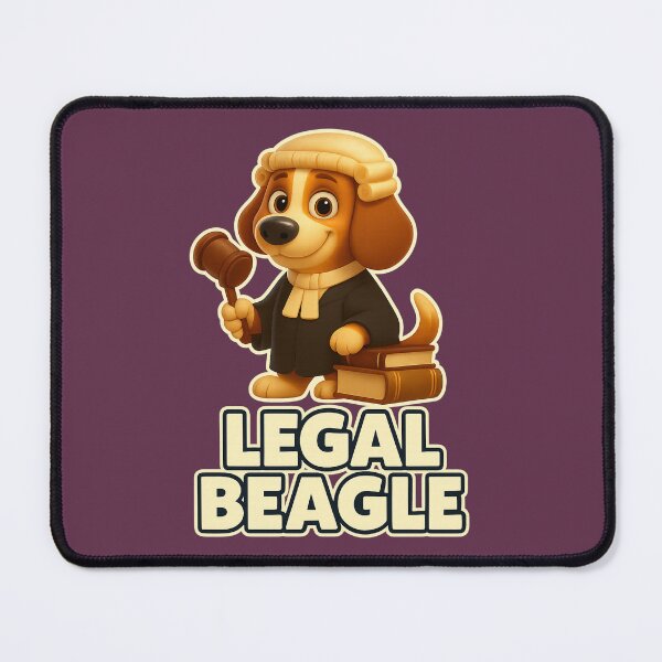 Item preview, Legal Beagle Barrister Dog Art Funny Lawyer Gift Courtroom Humor Beagle in Wig & Robe Legal Pun Design for Attorneys Law Students Dog Lovers designed and sold by AnTartstudios.