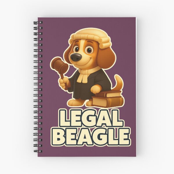 Item preview, Legal Beagle Barrister Dog Art Funny Lawyer Gift Courtroom Humor Beagle in Wig & Robe Legal Pun Design for Attorneys Law Students Dog Lovers designed and sold by AnTartstudios.