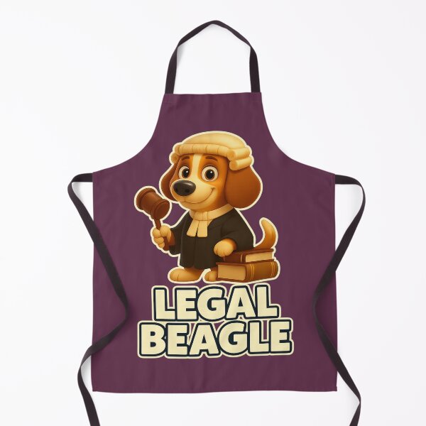Item preview, Legal Beagle Barrister Dog Art Funny Lawyer Gift Courtroom Humor Beagle in Wig & Robe Legal Pun Design for Attorneys Law Students Dog Lovers designed and sold by AnTartstudios.