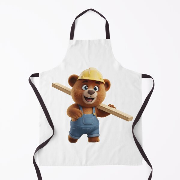 Item preview, Construction Bear Carpenter Carrying Wood Plank designed and sold by vk09.