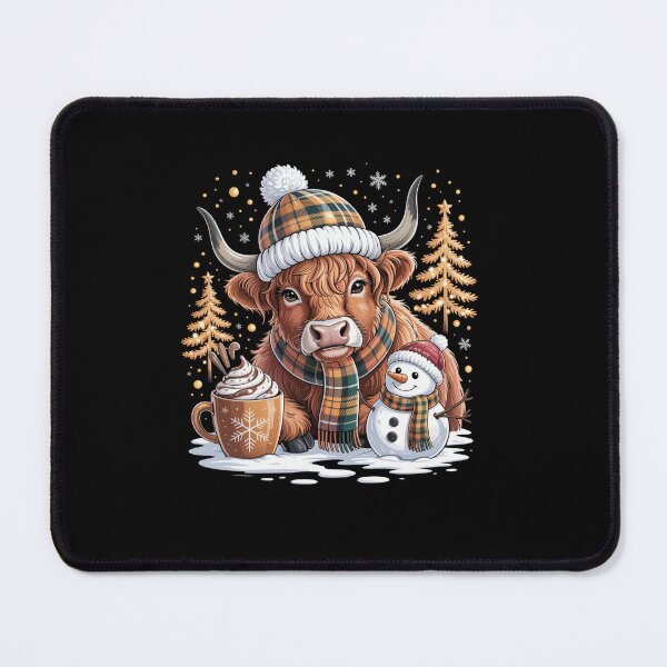 Item preview, Merry Christmas Farmer Cow Xmas designed and sold by Elenasriveras.