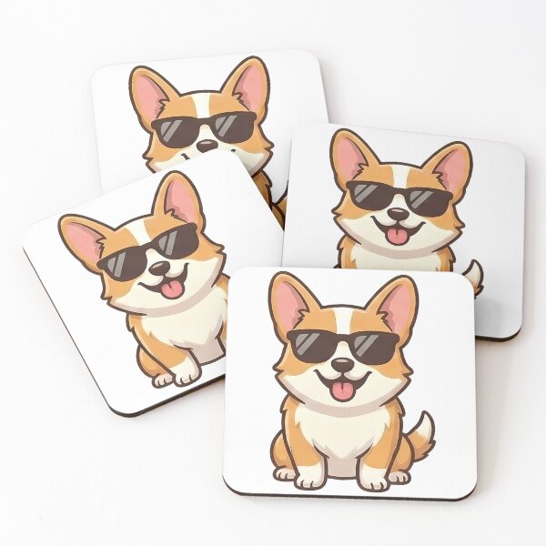 Item preview, Cool Corgi Dog Sunglasses Cartoon designed and sold by k3rstman1.