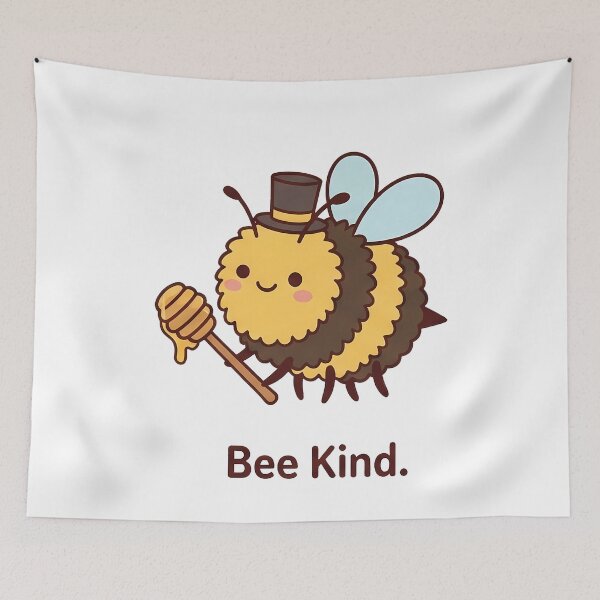 Item preview, Cute Whimsical Bee Kind Honey Bee Top Hat designed and sold by k3rstman1.