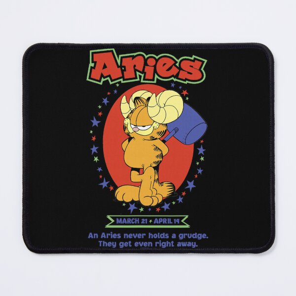 Item preview, Garfield Aries Zodiac Sign Horoscope Humour designed and sold by dawemorelyr.