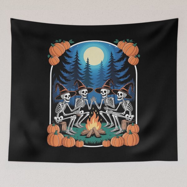 Item preview, Skeleton Camping Halloween designed and sold by NetoGalaxy.