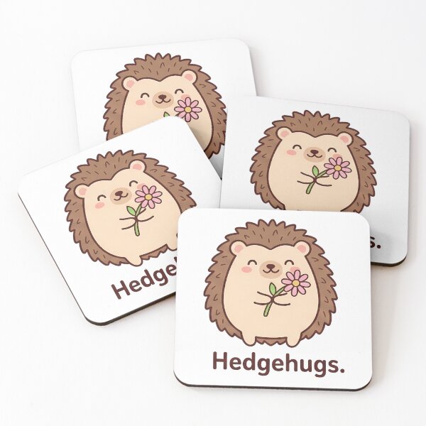 Item preview, Cute Hedgehugs Hedgehog Pink Flower designed and sold by k3rstman1.