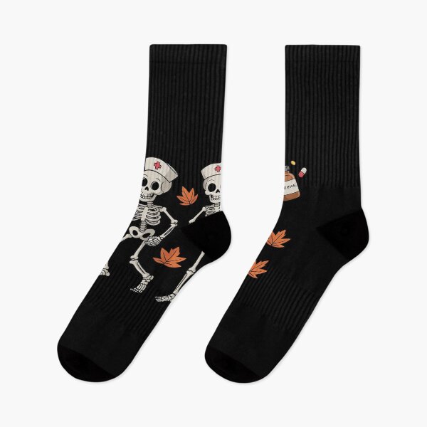 Item preview, Skeleton Dancing Nurse Halloween Skull Nurse ER Fall designed and sold by NetoGalaxy.