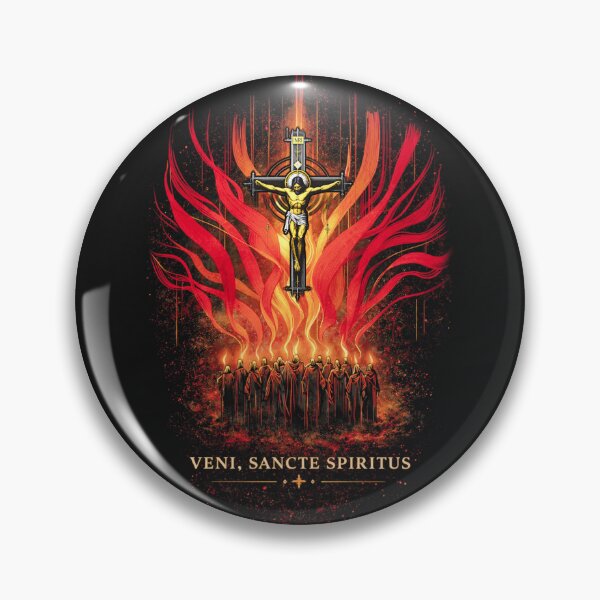 Item preview, Veni, Sancte Spiritus — Fire from the Cross designed and sold by Sanctum Icons.
