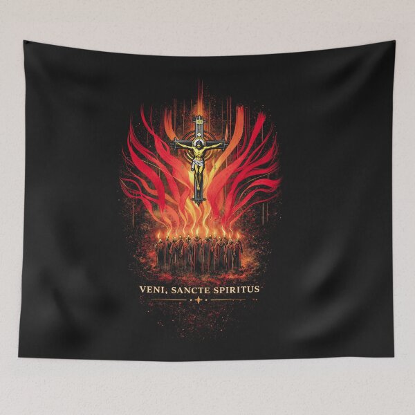 Item preview, Veni, Sancte Spiritus — Fire from the Cross designed and sold by Sanctum Icons.