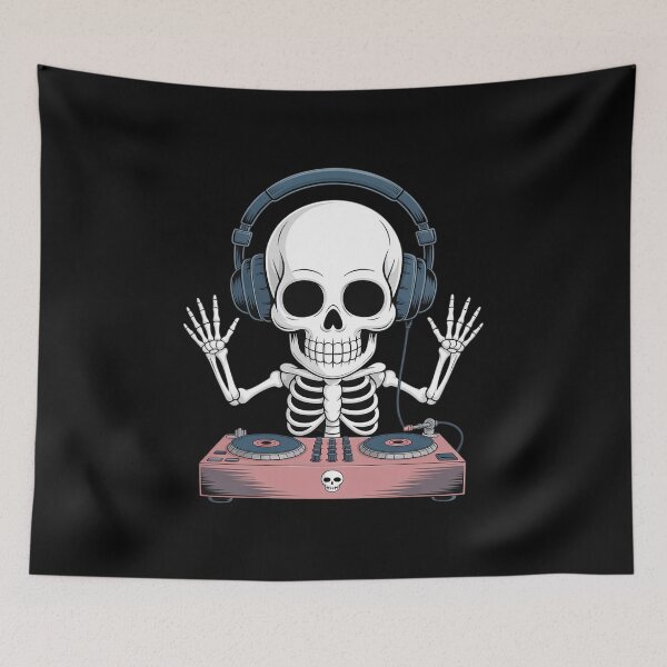 Item preview, Skeleton DJ Halloween DJ Spooky Beats Mixer designed and sold by NetoGalaxy.