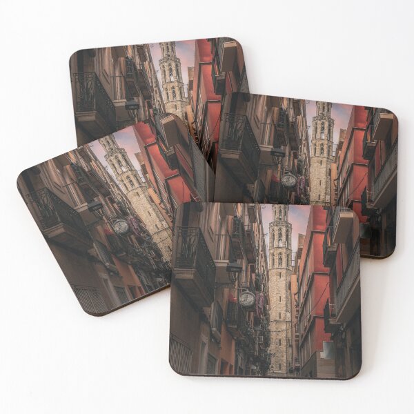 Item preview, Alley in Barcelona with a view of a church designed and sold by Mauswohn.