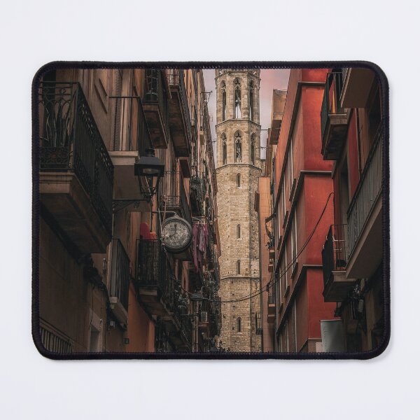 Item preview, Alley in Barcelona with a view of a church designed and sold by Mauswohn.