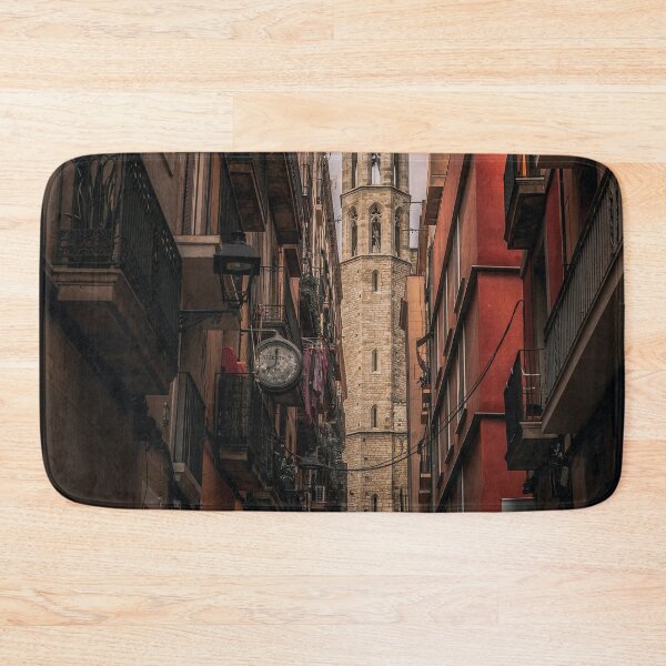 Item preview, Alley in Barcelona with a view of a church designed and sold by Mauswohn.