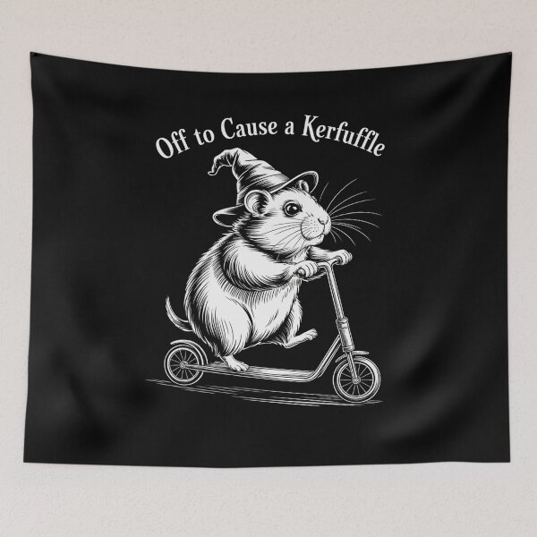 Item preview, Off To Cause A Kerfuffle Capybara designed and sold by Elenasriveras.