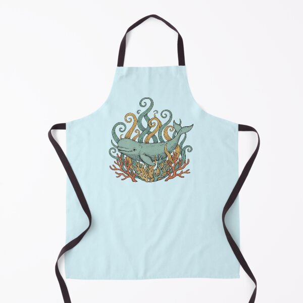 Item preview, Beluga Whale With Swirling Seaweed And Coral designed and sold by BirdsnStuff.