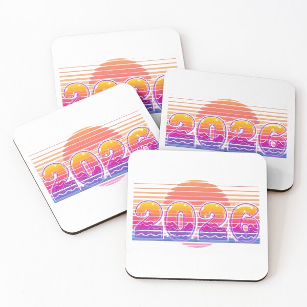Item preview, 2026 Funky Retro Illustration – Sunset Stripes Edition designed and sold by catcurio.
