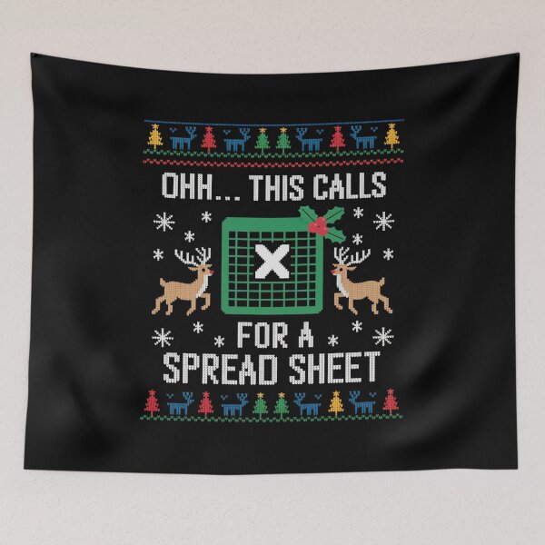 Item preview, Oh This Calls For A Spreadsheet Ugly Christmas designed and sold by Elenasriveras.