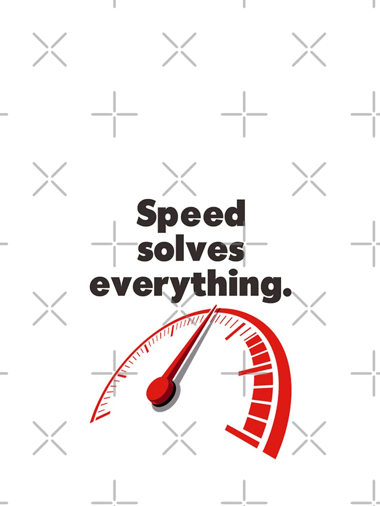 Thumbnail 4 of 4, iPhone Case, Speed Solves Everything - Black Text designed and sold by RAS-77.