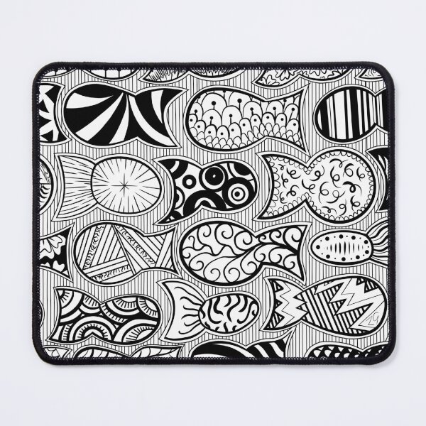 Item preview, School of fish tessellation designed and sold by ZeborahGrace.