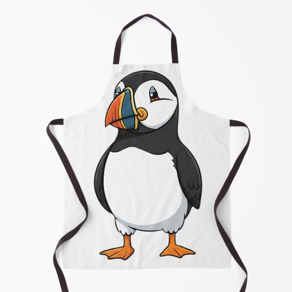Item preview, Cute Grumpy Puffin - Funny Atlantic Sea Bird Cartoon Illustration designed and sold by Wild-way Art.