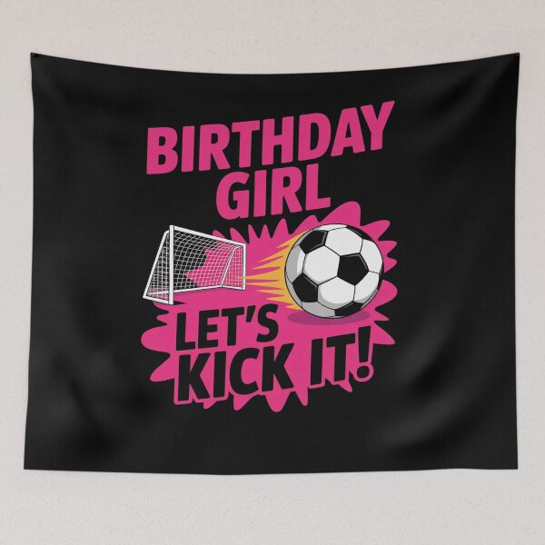 Item preview, Soccer Birthday Lets Kick It designed and sold by RayhendersonArt.