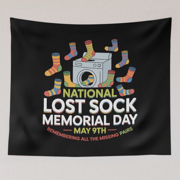 Item preview, National lost sock memorial day may 9th designed and sold by DreamOnShirts.