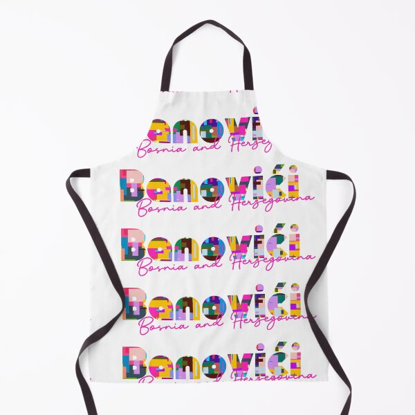 Item preview, Banovići, Bosnia and Herzegovina, Vibrant Abstract City Typography Art designed and sold by Wanderful-roads.