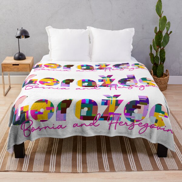 Item preview, Goražde, Bosnia and Herzegovina, Vibrant Abstract City Typography Art designed and sold by Wanderful-roads.