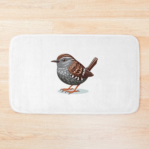 Item preview, Small Brown and Grey Speckled Wren Bird designed and sold by cave-canvas.