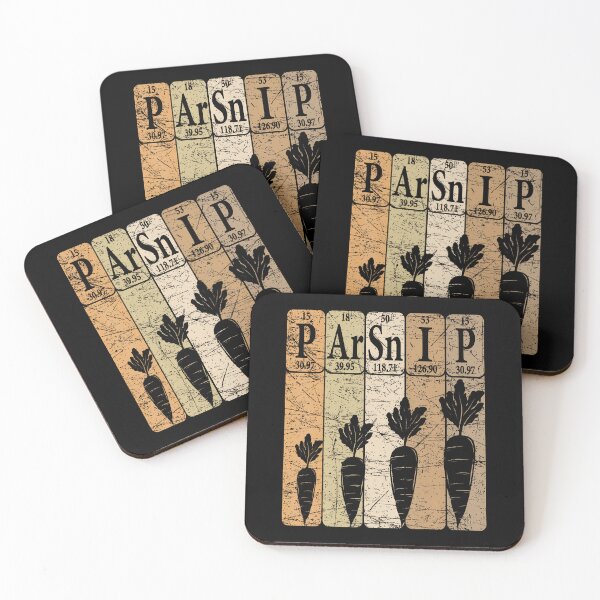 Item preview, Parsnip Periodic Table Elements Parsnip Vegetable Retro designed and sold by KelseyYasuko.