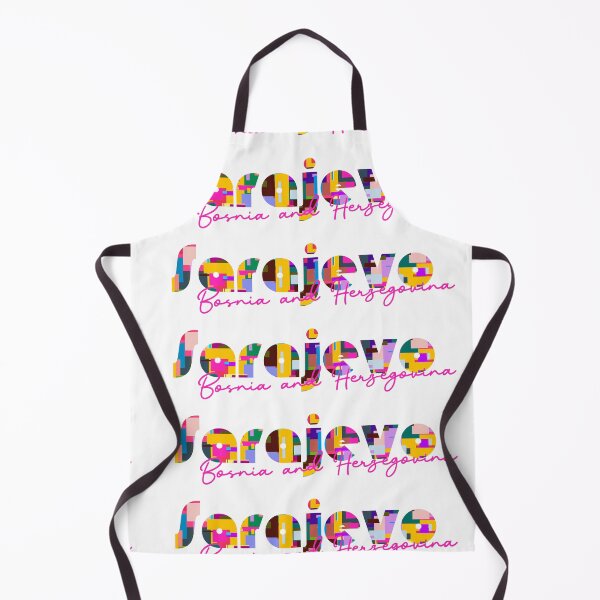 Item preview, Sarajevo, Bosnia and Herzegovina, Vibrant Abstract City Typography Art designed and sold by Wanderful-roads.