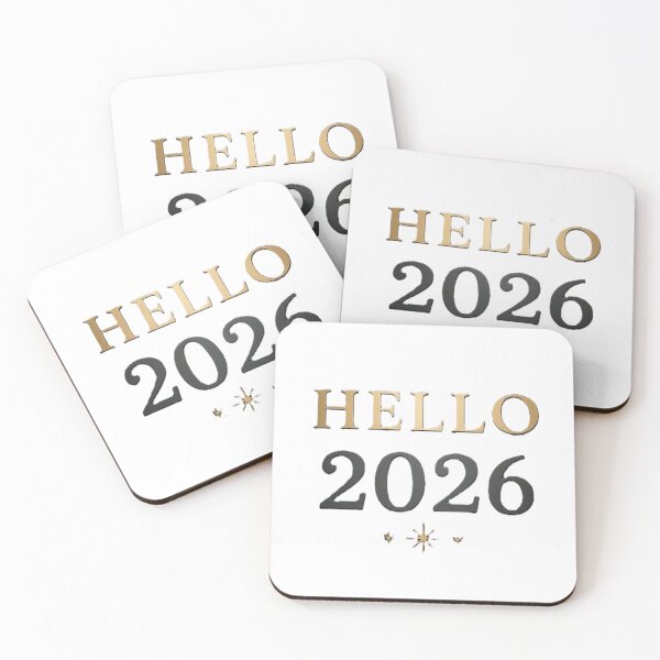 Item preview, HELLO 2026 Happy New Year Elegant Design designed and sold by Mido-artister.