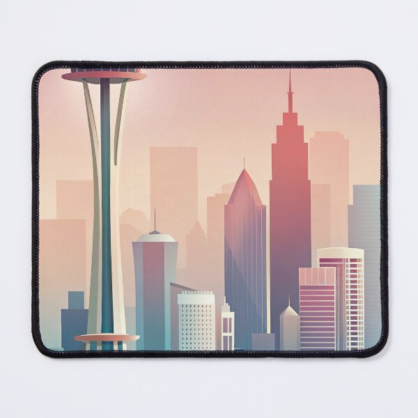 Item preview, Minimalist skyline of Seattle designed and sold by paulrommer.