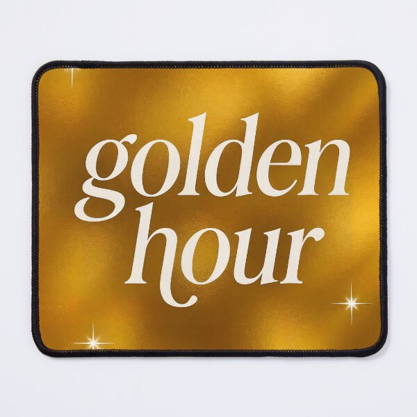 Item preview, Golden Hour – Deep Gold Glow Typography designed and sold by AI-Only Creations.