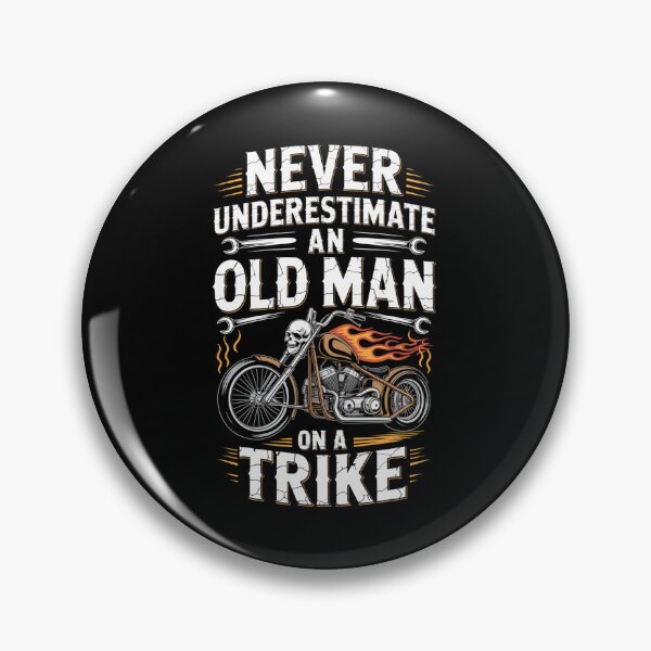 Item preview, Never Underestimate An Old Man On A Trike Grandpa designed and sold by DianaStantzo.