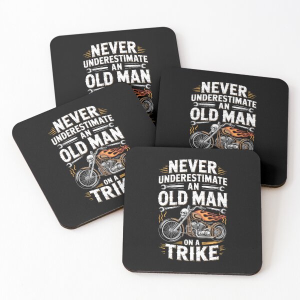 Item preview, Never Underestimate An Old Man On A Trike Grandpa designed and sold by DianaStantzo.