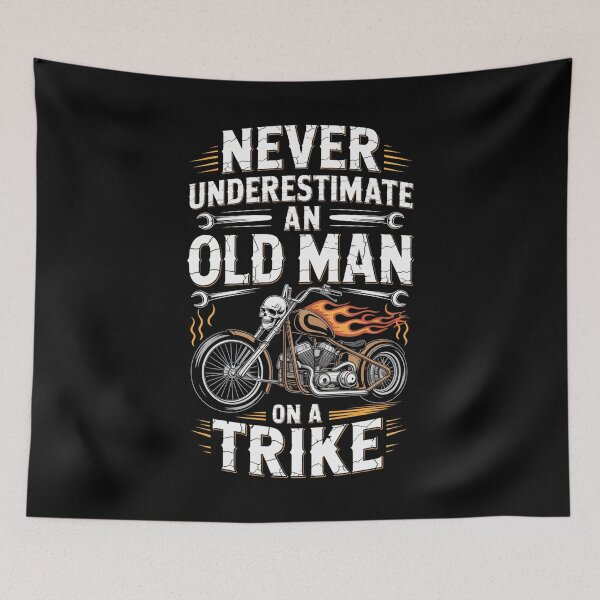 Item preview, Never Underestimate An Old Man On A Trike Grandpa designed and sold by DianaStantzo.
